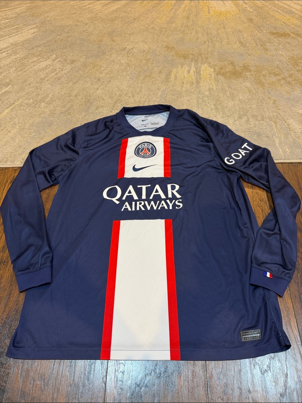 Nike Paris Saint-Germain Long Sleeve Jersey (Midnight Navy/White) size XL GUC
